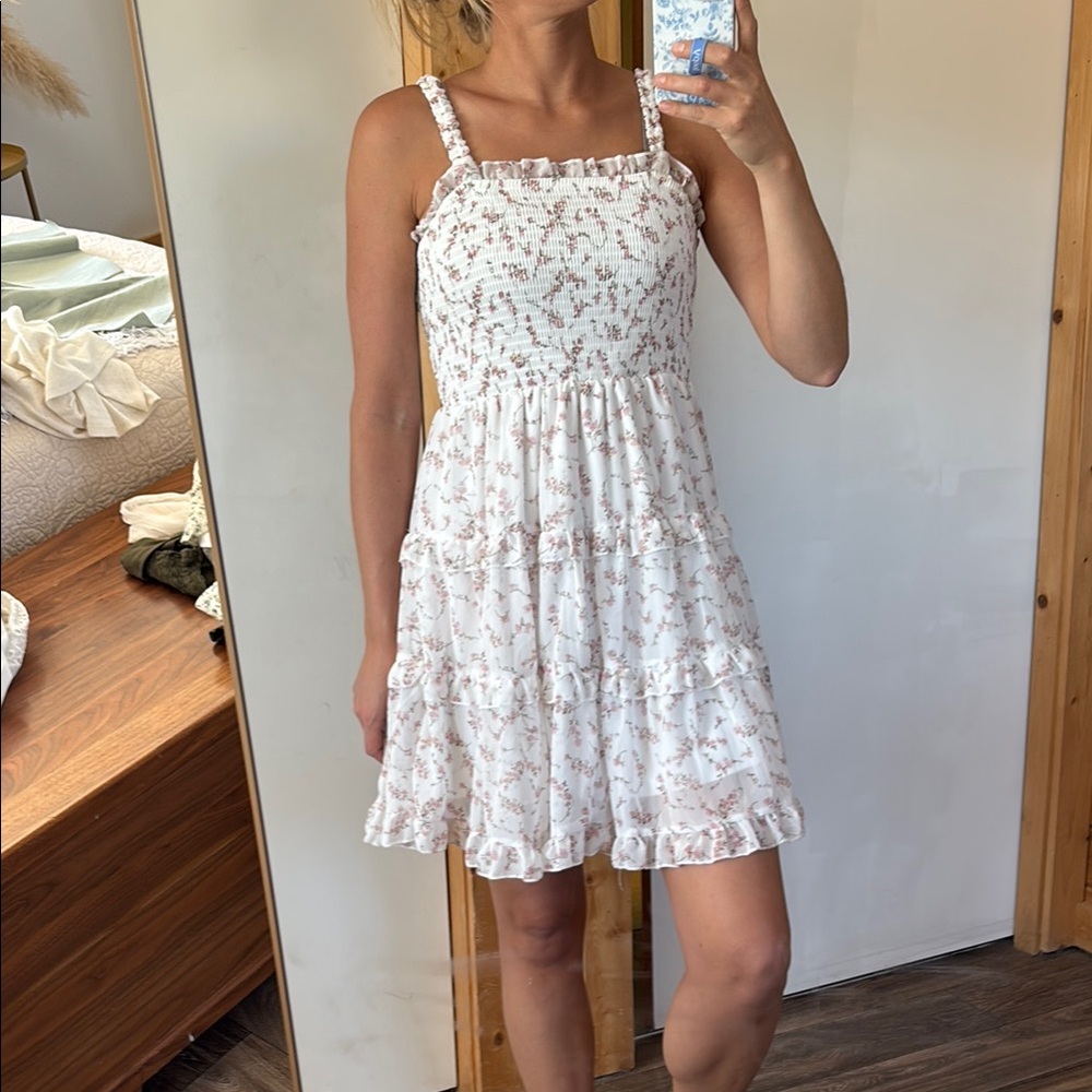 Floral chiffon Summer Dress. Medium